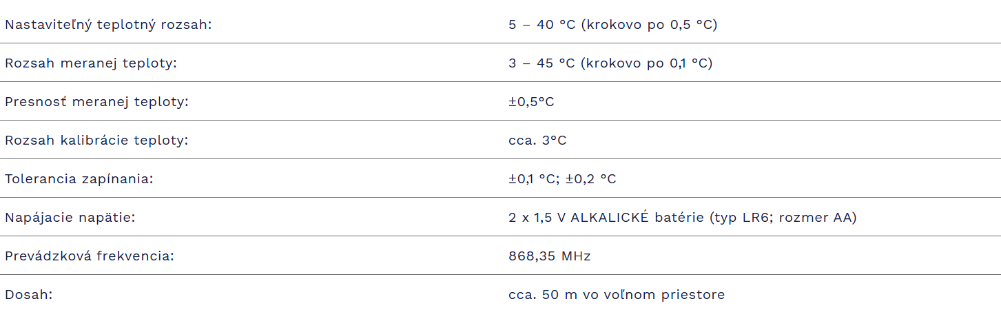 Multizónový bezdrôtový digitálny izbový termostat | COMPUTHERM Q5 RF - technické parametre