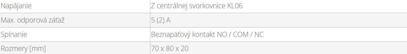Prídavný logický modul pre ovládanie čerpadla | SALUS PL06 - technické parametre