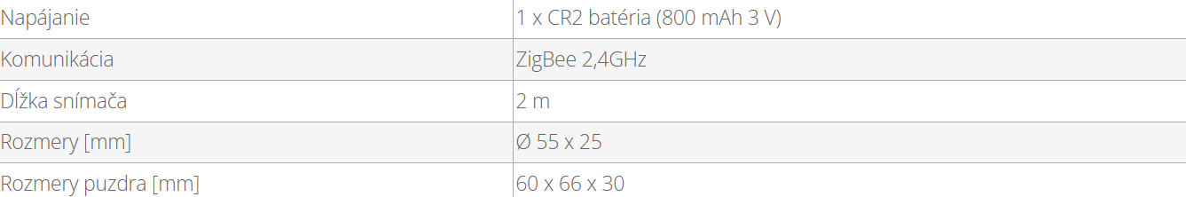 Snímač úniku vody | SALUS WLS600 - technické parametre