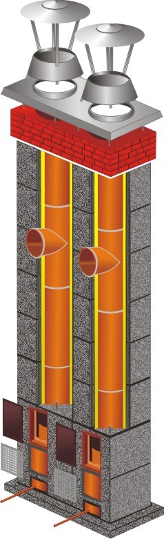 STADREKO komín | 12 m, 180/160 mm