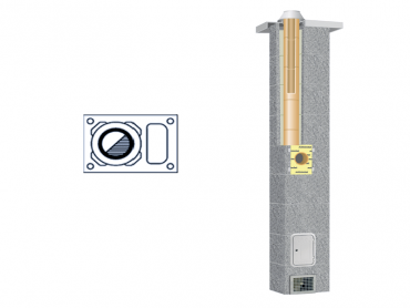 SCHIEDEL STABIL komín 8m, 200mm, 45°