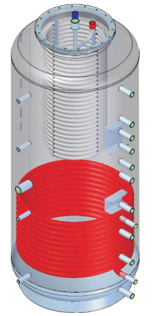 Akumulačná nádrž MT 800 IZO | so solárnym výmenníkom, TÚV