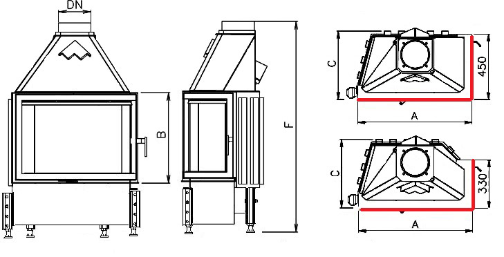 Krbová vložka CHOPOK R90-S/500 VD 450