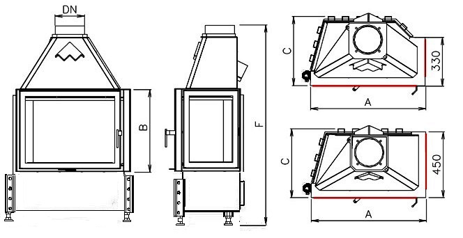 Krbová vložka CHOPOK 2R90/330 LD 450
