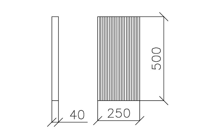 AKUMOL Doska 250x500x50