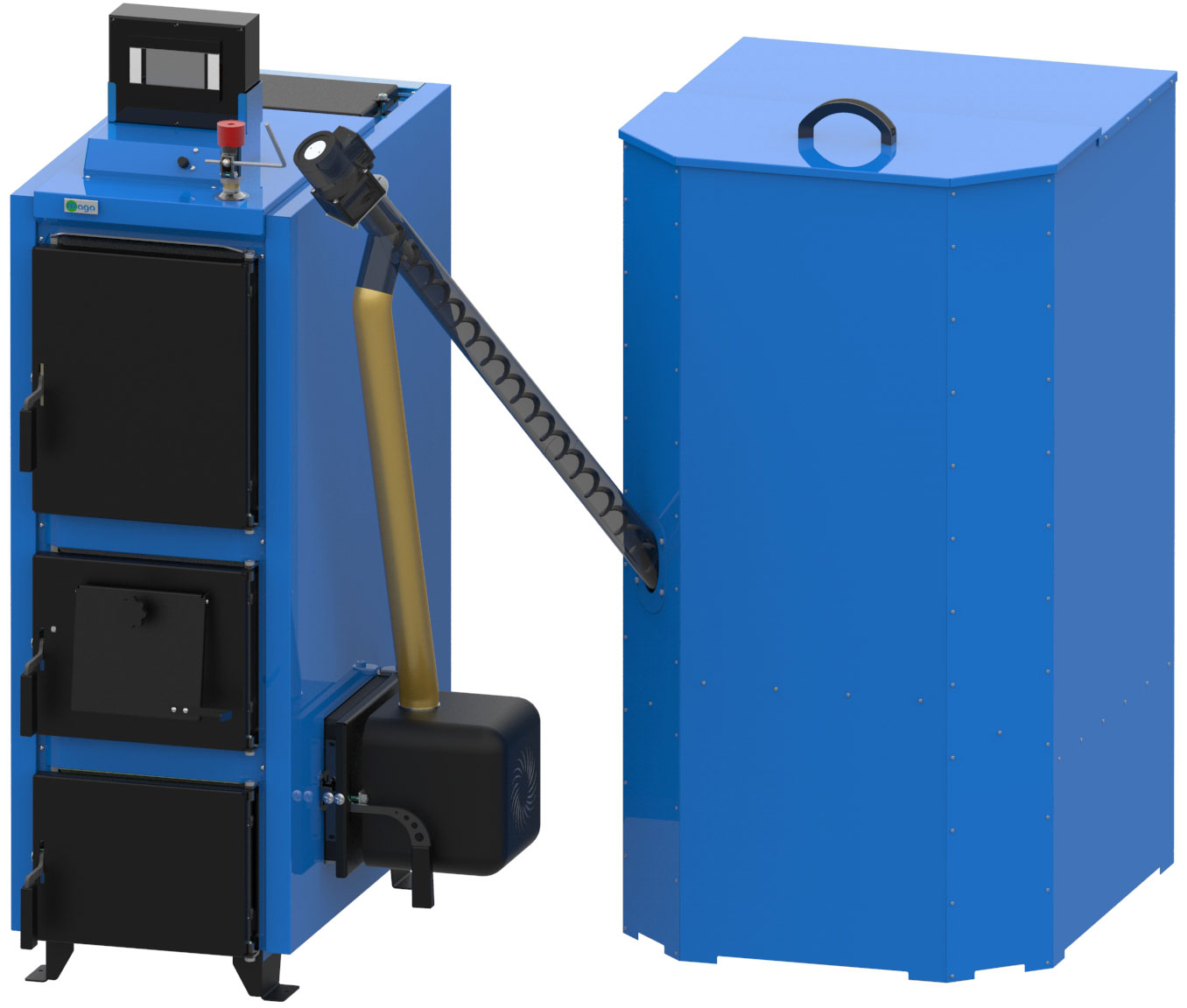 Automatický kombinovaný kotol DP25 Premium | 27/25 kW, bez zásobníka