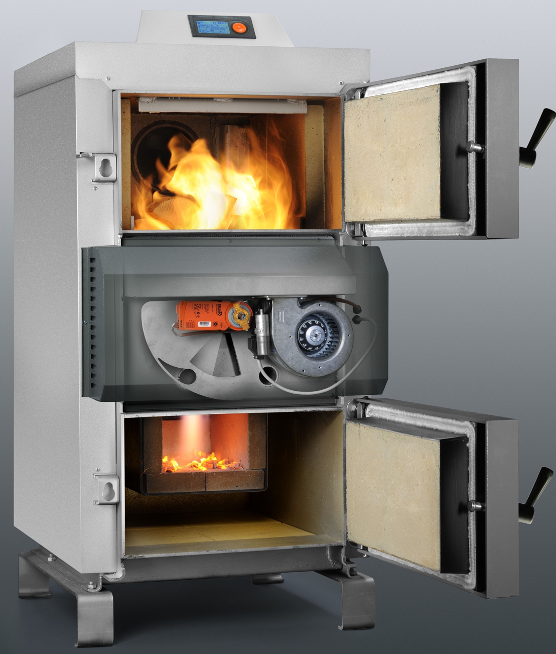 Drevosplyňujúci kotol VIGAS 40 LC s reguláciou AK 4000