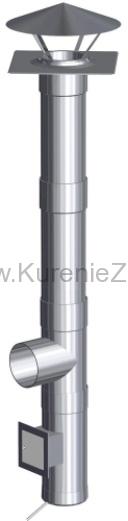 Nerezový komín 12m, 300mm, izolácia 25 mm