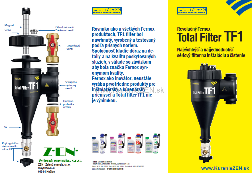 Total filter TF1 28mm + F1 Filter Fluid 0,5L