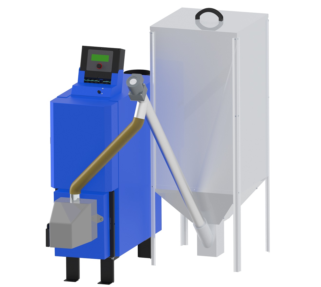 Automatický kotol na pelety MAGA P30 Premium | horák Revo, so zásobníkom 250l