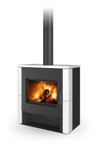 Krbové kachle s teplovodným výmenníkom TELDE, keramika hladká | 5,5 - 14,2 kW