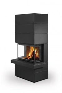 Dizajnový akumulačný krb CARA C N 03, plech | 3,9 - 10,1 kW