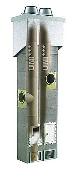 SCHIEDEL UNI ADVANCED komín 5m, 140mm-90° a 180mm-45°