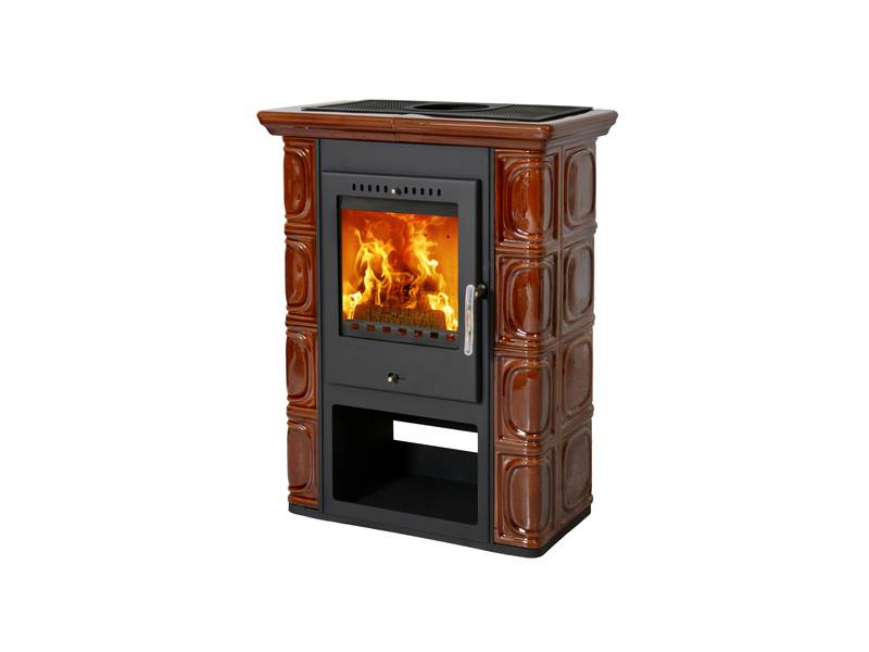 Krbové kachle Borgholm keramik, hnedý, THORMA