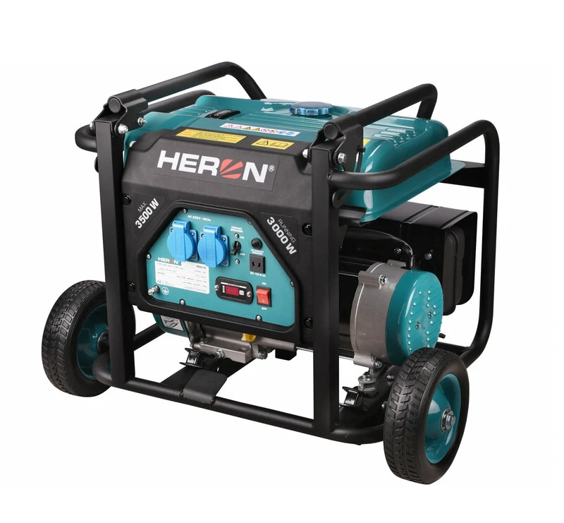 Elektrocentrála rámová benzínová 1F, 3,5kW, podvozok