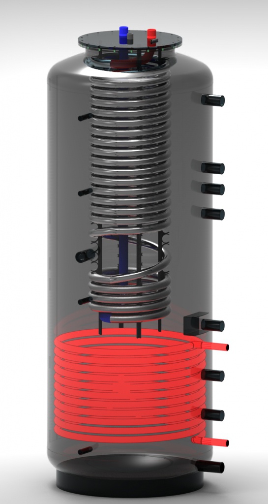 Akumulačná nádrž MT 500 IZO | so solárnym výmenníkom, TÚV
