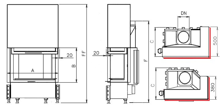 Krbová vložka CHOPOK R90-S/380 VD 450