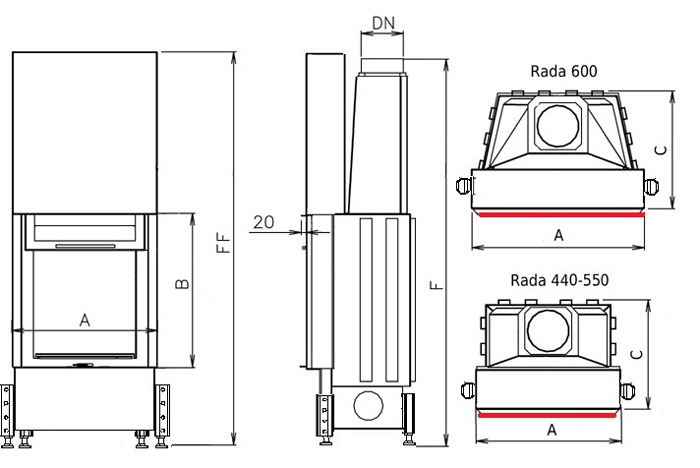 Krbová vložka BYSTRÁ L, VD 570/510