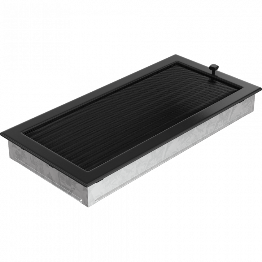 Mriežka 22x45 čierna s klapkou