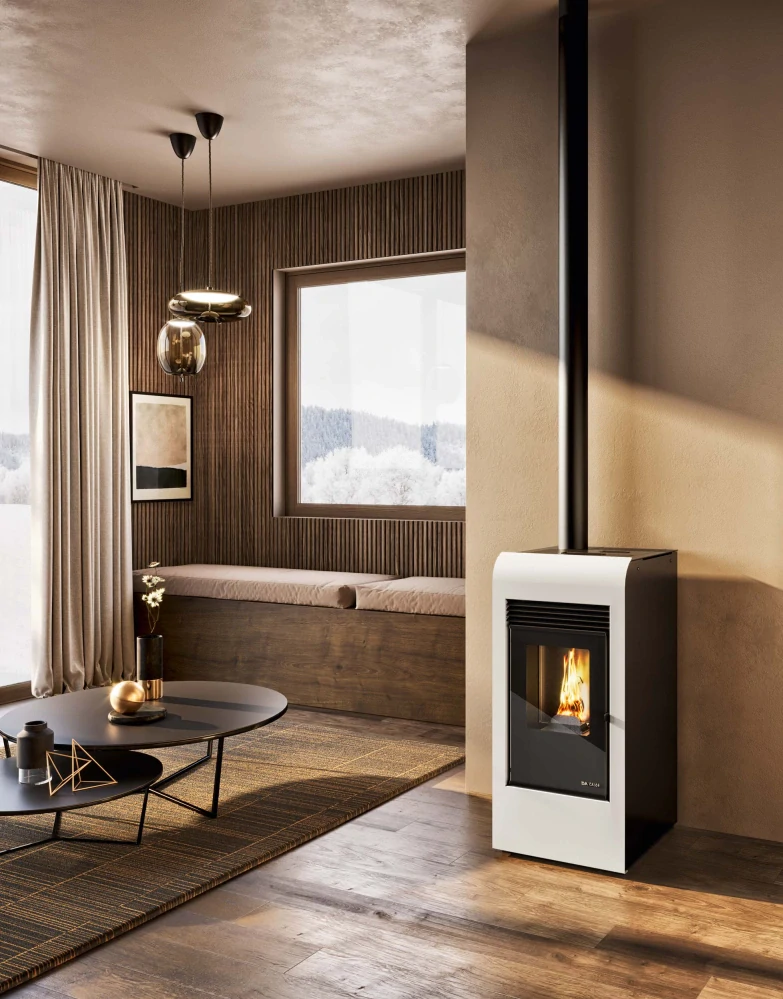 Teplovzdušné kachle na pelety RITA PLUS | 9,5 kW