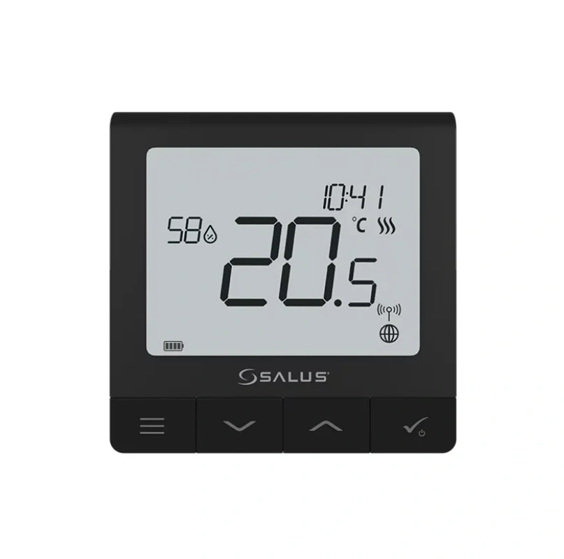 Bezdrôtový digitálny izbový termostat | SALUS SQ610RF/SQ610BRF
