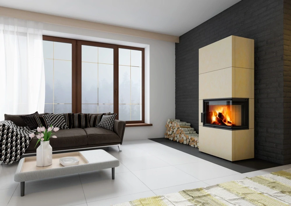 Keramický akumulačný krb SOLID R Z, zadný odvod spalín | 3,5 - 9,1 kW