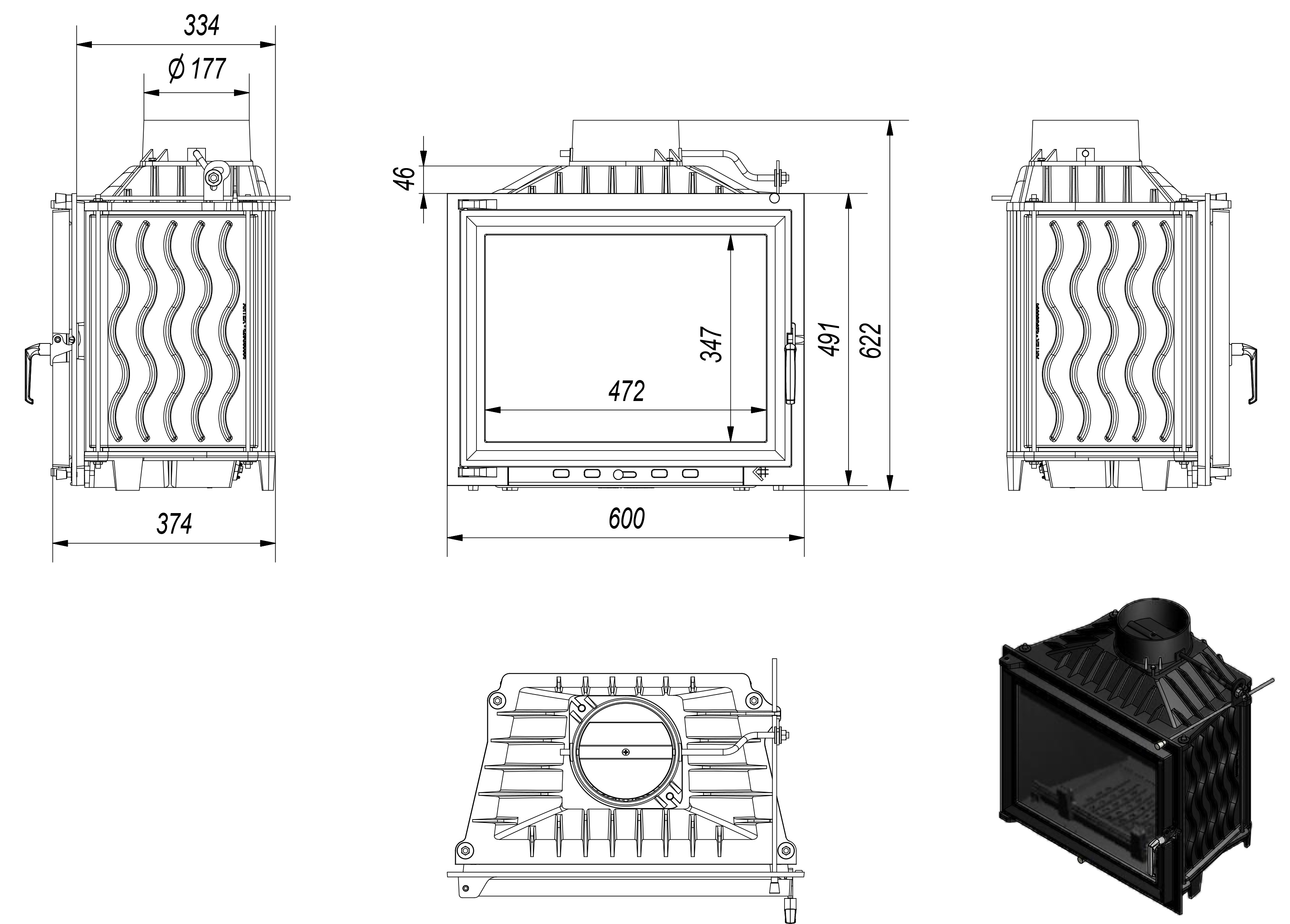 Krbová vložka ANTEK 10