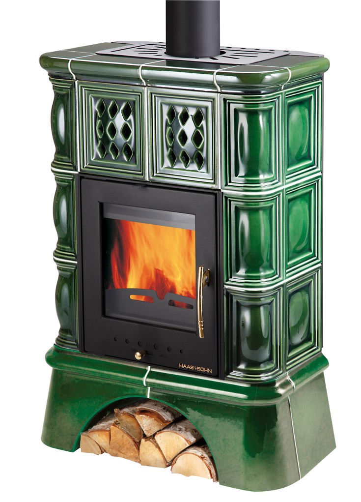 Kachľová pec TREVISO II s výmenníkom + kachľový sokel | 2,7 - 8,0 kW