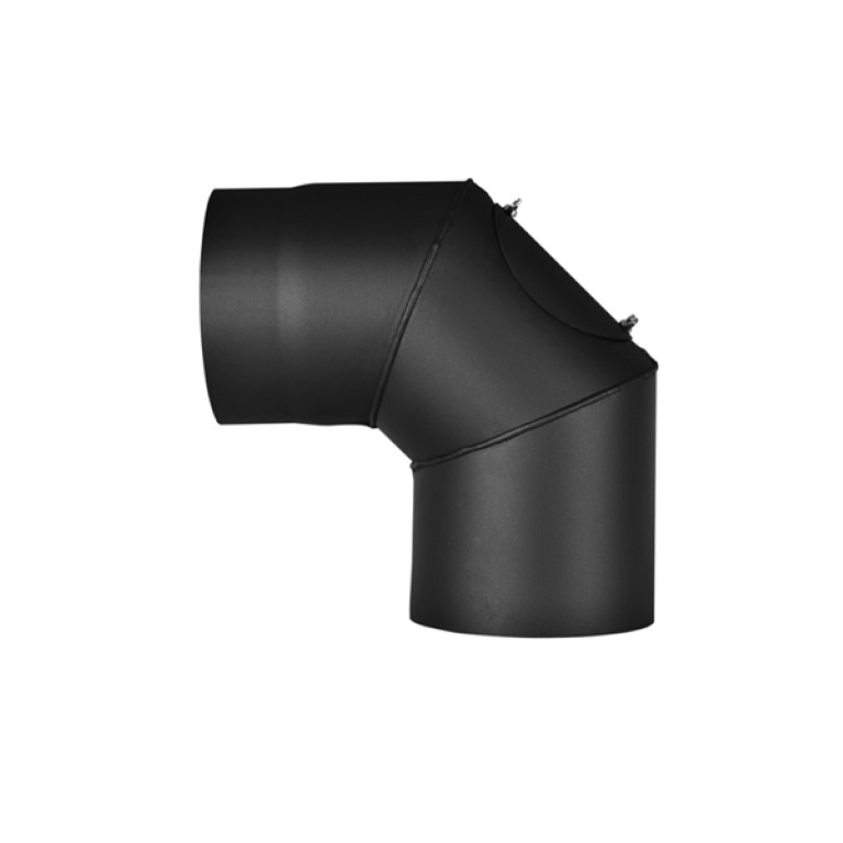 Dymovod, koleno 200 / 2 mm / 90° ČO