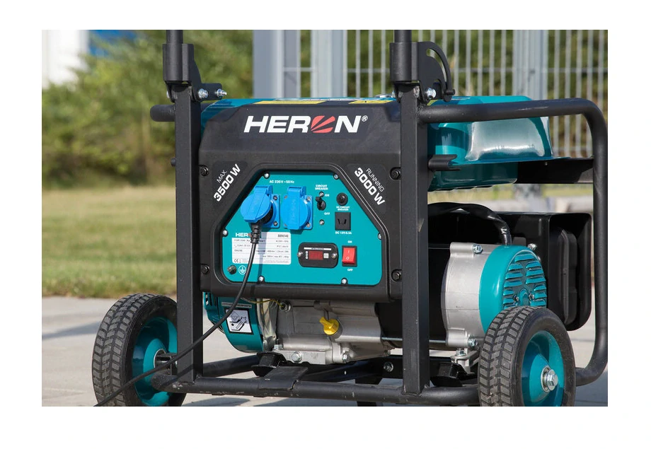 Elektrocentrála rámová benzínová 1F, 3,5kW, podvozok