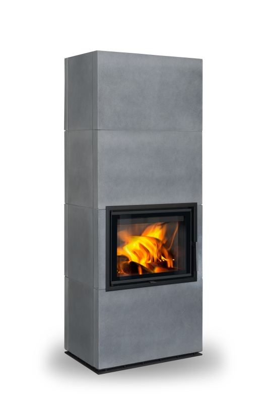 Keramický akumulačný krb SOLID F Z, zadný odvod spalín | 3,0 - 7,7 kW