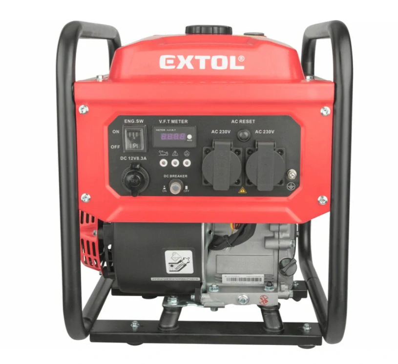 Elektrocentrála invertorová rámová 1F, 3,5kW, 7HP, ručný štart, EXTOL PREMIUM