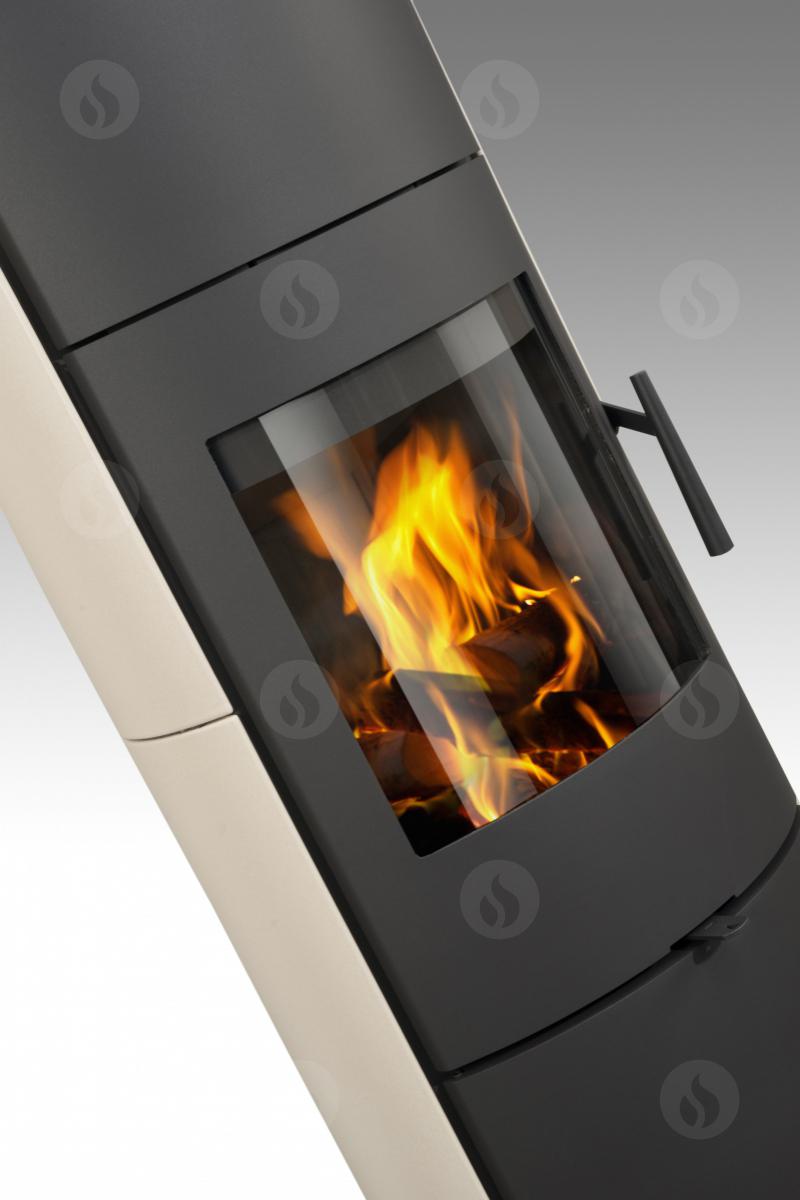 Akumulačné krbové kachle EVORA 01 AKUM, keramika | 2,0 - 6,5 kW