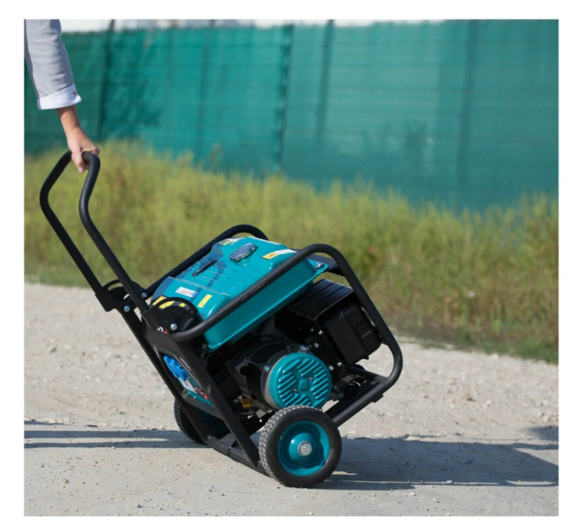 Elektrocentrála rámová benzínová 1F, 3,5kW, podvozok