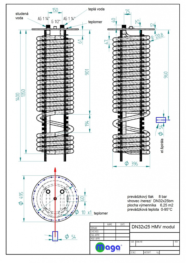 Akumulačná nádrž MT 500 IZO | so solárnym výmenníkom, TÚV