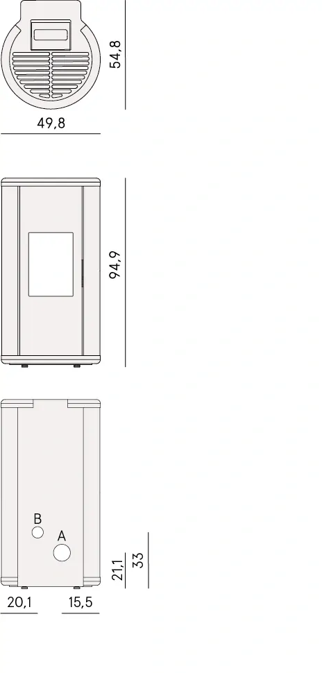 Kachle na pelety SOUND 7 Ps