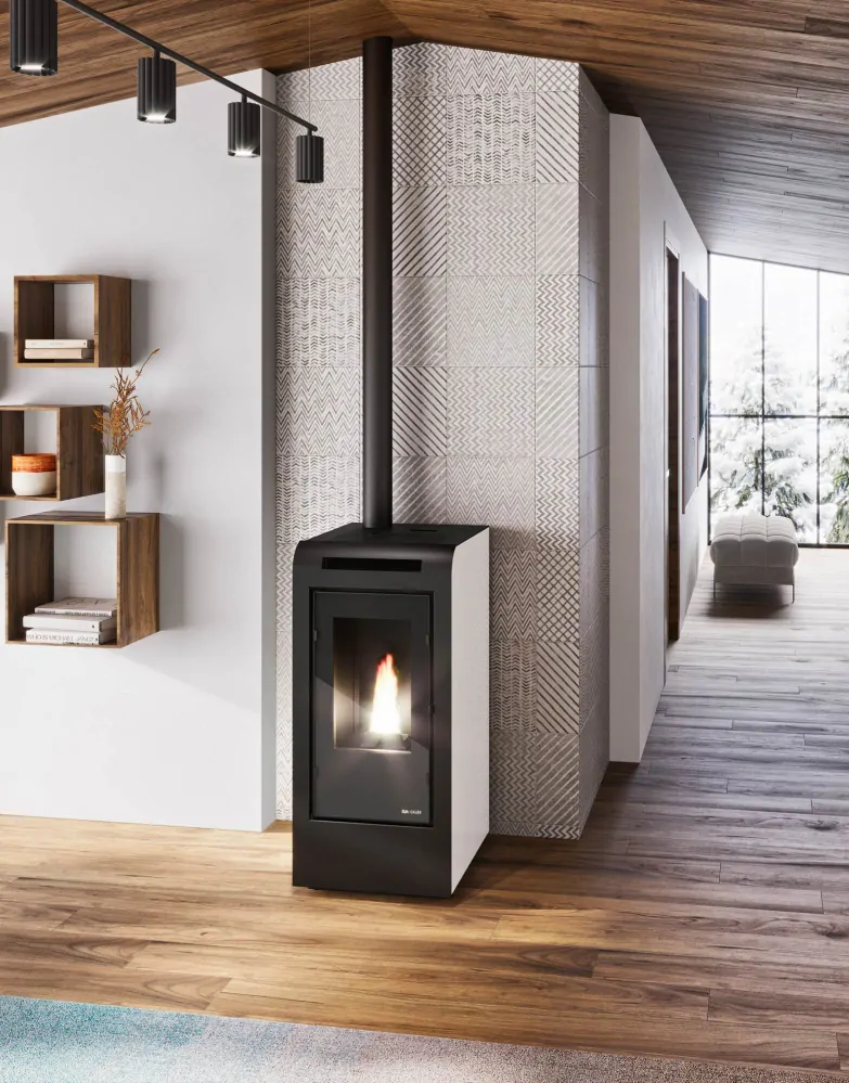 Teplovzdušné kachle na pelety ROSA ECO PLUS | 9,6 kW