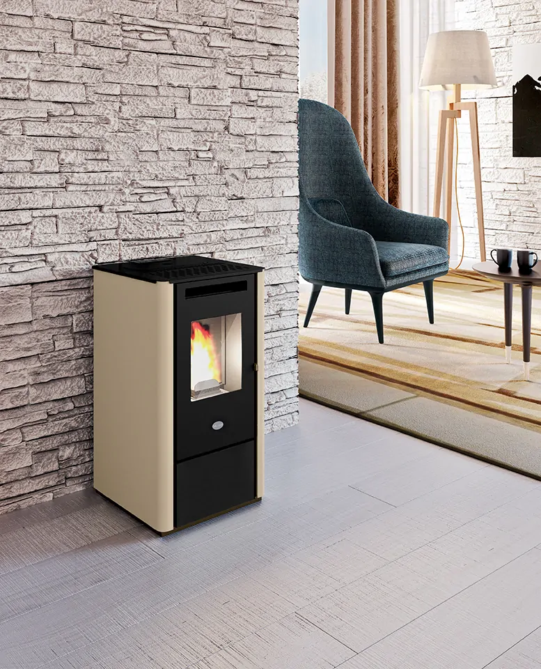 Teplovzdušné kachle na pelety KALI | 9,5 kW