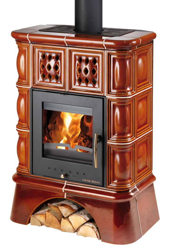 Kachľová pec TREVISO II s výmenníkom + kachľový sokel | 2,7 - 8,0 kW