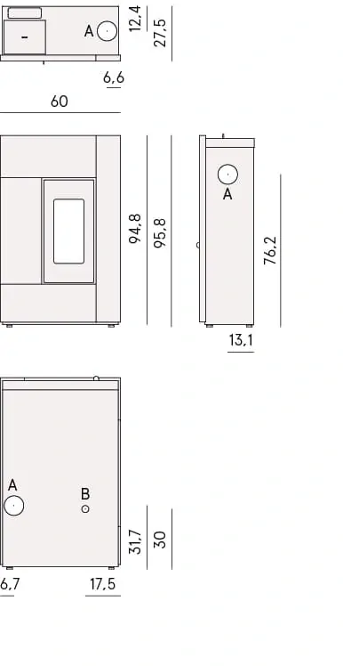 Kachle na pelety SPIRIT 5 