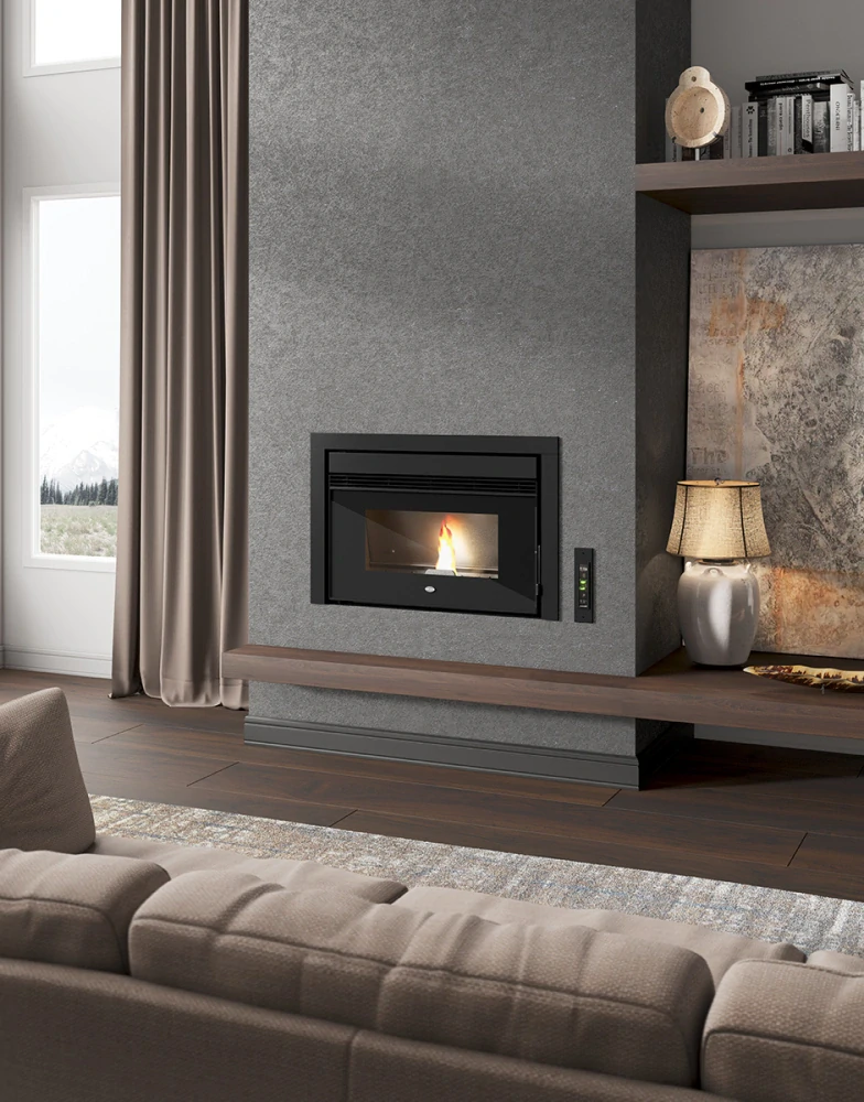 Teplovzdušná vložka na pelety CESARE| 12,4 kW