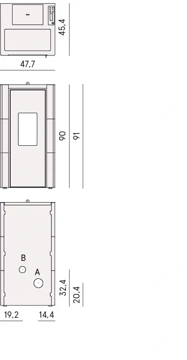 Kachle na pelety CRISTAL 7