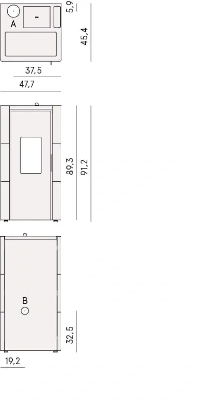 Kachle na pelety CRISTAL 7 Up