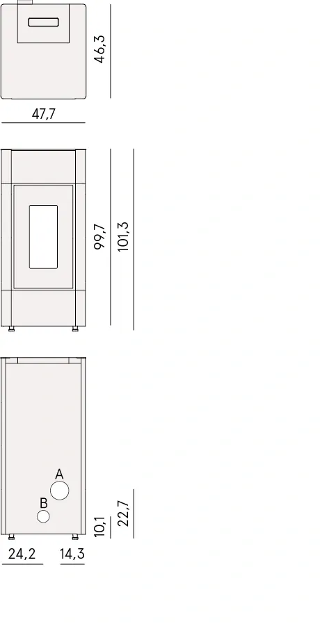 Kachle na pelety CRISTAL 9